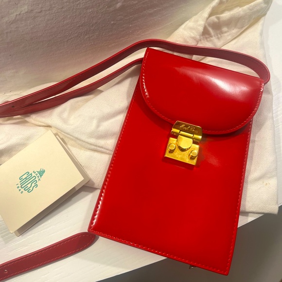 Mark Cross - Lipstick Red - Crossbody Purse - NWT - Picture 1 of 6